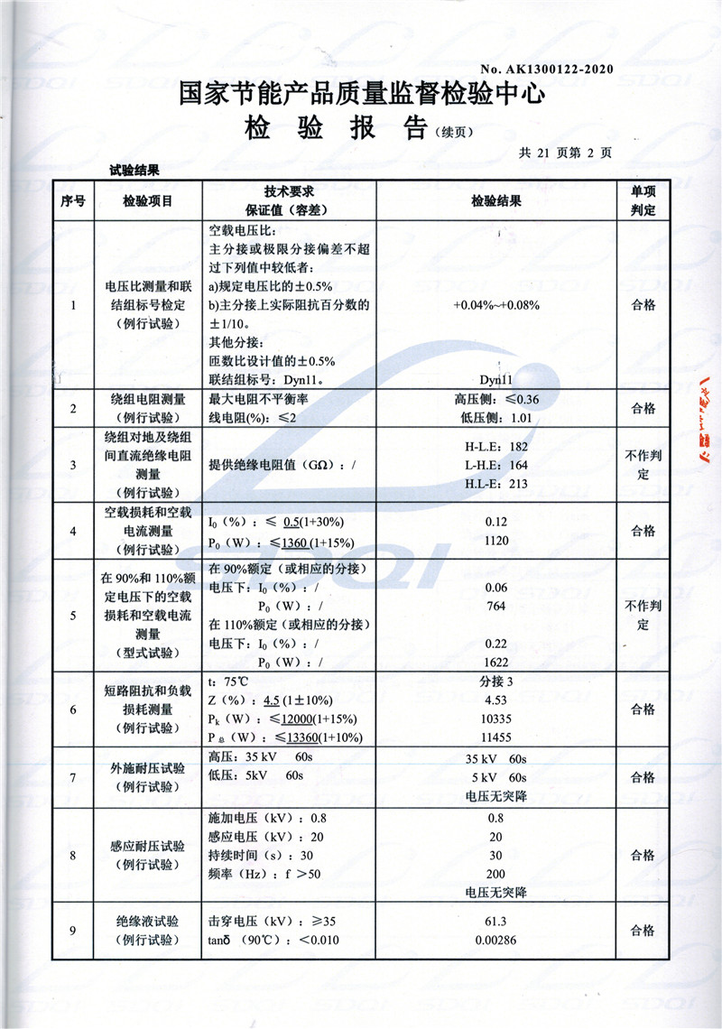 高低压试验报告-S11-1250武侯武侯武侯油浸式变压器-2.jpg
